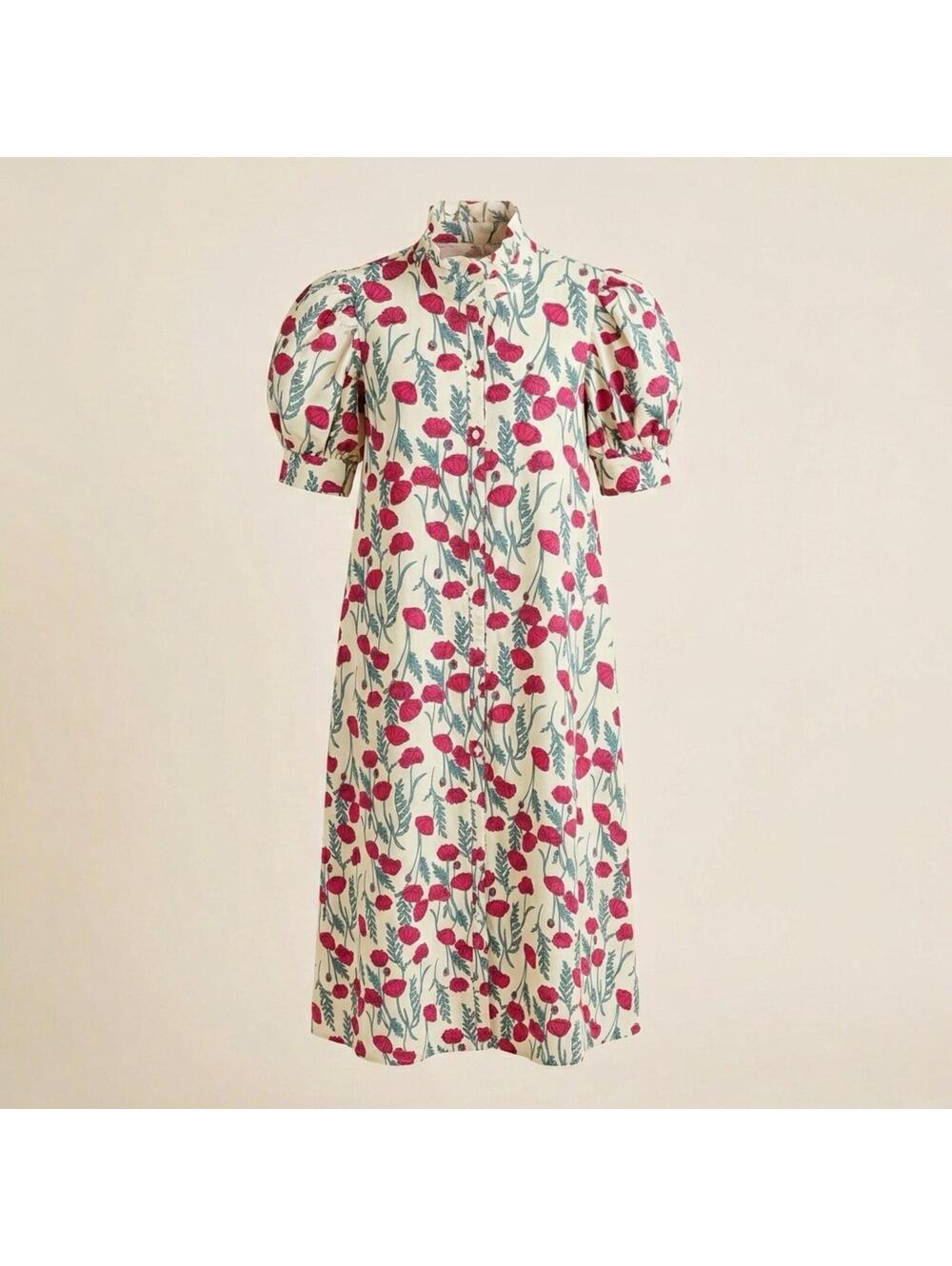 Tuckernuck Hyacinth Pink Amaryllis Floral Louisa Maxi Dress 100% Cotton XS